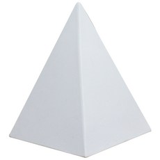 幾何圖形四角錐石膏像, 1 個, 17 x 20 厘米