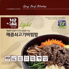 더온 매콤 쇠고기 비빔밥 라이트, 70g, 1개