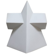 MORYARTS 幾何圖形 四角錐+四角 石膏像, 1 個, 18 x 20 厘米