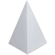 MORYARTS幾何圖形三角錐石膏像, 1 個, 18 x 20 厘米