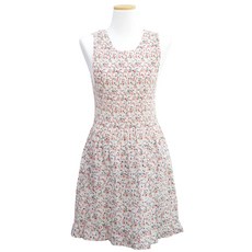 happytool Grace花卉連身裙式圍裙, 白色, 1 個