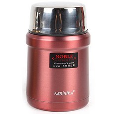 나리히라 노블 보온죽통 0.45L, 레드, 450ml