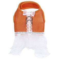 ZEZEPET KIZBON 蕾絲網眼胸背帶 橘色 Y311POP648, 1 個, XS