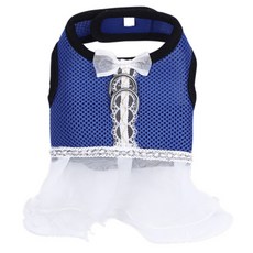 ZEZEPET KIZBON 蕾絲網眼胸背帶 藍色 Y311POP653, 1 個, XS