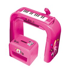 디코랜드 바비 일렉트로닉 키보드, 혼합 색상, 1개