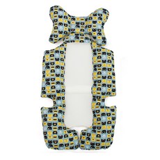 kinder palm 貓咪印花嬰兒車座椅墊, 淺藍色, 1個