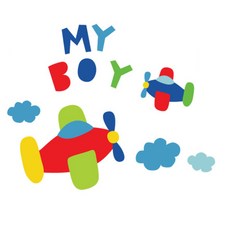 잇스틱스 Yellocat 마이보이 데코스티커, 혼합 색상