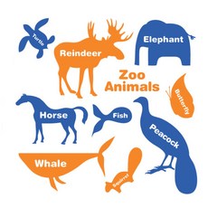 잇스틱스 Basic animal words2 데코스티커, C