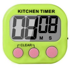 마켓홈 LCD 디지털 타이머 그린, 1개