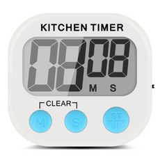 마켓홈 LCD 디지털 타이머 화이트, 1개
