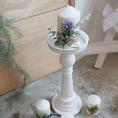 플라워마트 폴리 캔들홀더 HK1010142 WHITE, 1개