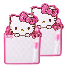 명진기획 아티 헬로키티 종이 양면 보드, 핑크, 2개