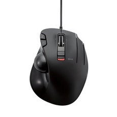 ELECOM Ultimate Grip 軌跡球有線鼠標 M-XT2URBK, 黑色的