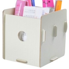 라이프포인트 사각 DIY 뷰티박스 정리함, 화이트, 1개