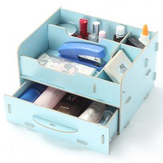 라이프포인트 DIY 화장품 정리함, 블루, 1개