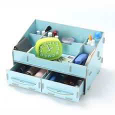 라이프포인트 DIY 화장품 정리함, 블루, 1개