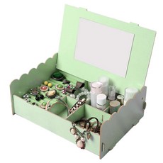 DIY 化妝品收納盒 209, 綠色, 1個