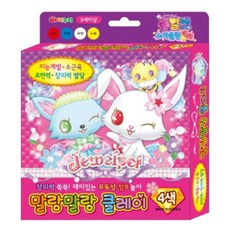 쥬얼펫 스파클링데코 말랑말랑 클레이:지능계발 소근육 표현력 창의력 발달, 1개, 혼합 색상