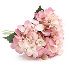 ASPASIA 人造繡球花束 藍色, 粉色繡球, 1入