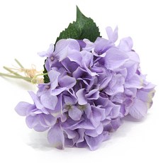 ASPASIA 人造繡球花束 藍色, 紫色繡球, 1入