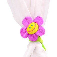 마켓홈 해바라기 커튼홀더 커튼끈, 바이올렛, 1개
