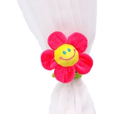 마켓홈 해바라기 커튼홀더 커튼끈, 진핑크, 1개