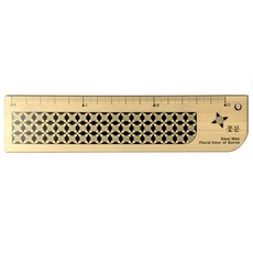 woonori 꽃문대나무자 내소사, 1개, 15cm