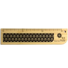 woonori 꽃문대나무자 인정전, 1개, 15cm, 1개