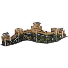 Magic Puzzle 3D 我創造的世界著名建築系列 萬裡長城 紙積木, 3D魔術拼圖世界名樓系列由你創造的長城紙塊, 1 個, 50件, 1個