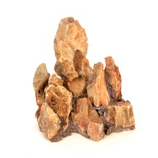 手工山形石 黃虎石, 13 x 11 x 17 厘米, 1個