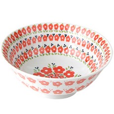 ROYAL STANLEY 環邊花朵餐碗, 紅色, 1入