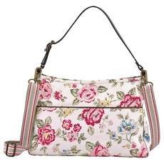 캐스키드슨 레인보우 로즈 프린트의 더블 핸들 숄더백, 초크