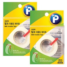 프린텍 밀크 다용도 테이프 리필 /18mm x 20m + 엔드링, 2세트