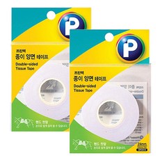 프린텍 종이 양면테이프 /24mm x 10m, 2개