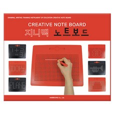 GINIMAG 磁力珠畫板 紅色, 1個記事板+1個磁筆+1本說明書