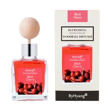 Byhyang 清新木球擴香瓶, 黑櫻桃, 100ml, 1個