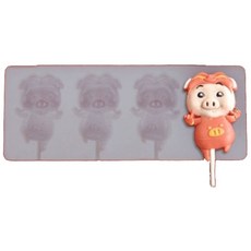 SL 豬造型製冰容器, 單色, 1 個