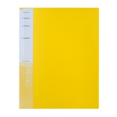 엘립스 클리어파일 20p, 노랑, 1개