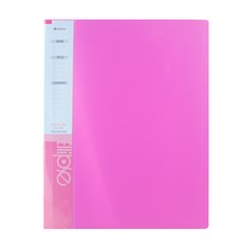 엘립스 클리어파일 20p, 분홍, 1개