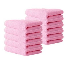 Songwol 松月 CS32 洗臉毛巾 55g 30支, 粉紅色, 10個