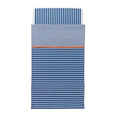 이케아 유아용침대이불커버+베개커버 다크블루 802.563.94, 1세트