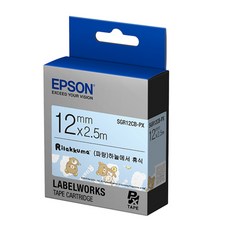 엡손 리락쿠마 라벨카트리지 SGR12CB, 블루, 1개