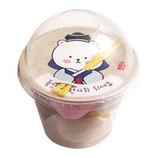 봄91 9oz 투명다과컵 세트 한복곰돌이 5개입, 2개