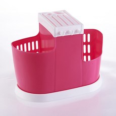 아울리빙 주방 조리도구 정리대, 핑크, 1개