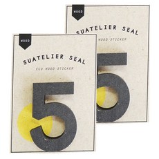 슈아뜰리에 1733 wood 55 x 70 mm 디자인 스티커, 5, 2개