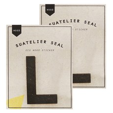 슈아뜰리에 1712 wood 55 x 70 mm 디자인 스티커, L, 2개