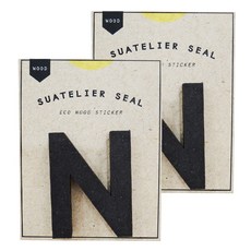 슈아뜰리에 1714 wood 55 x 70 mm 디자인 스티커, N, 2개