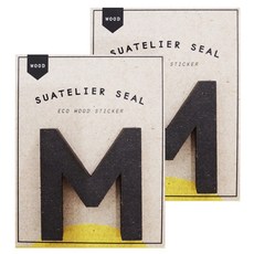 슈아뜰리에 1713 wood 55 x 70 mm 디자인 스티커, M, 2개