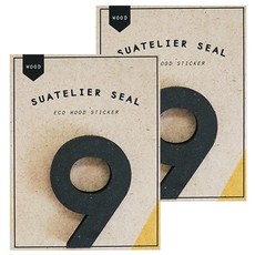 슈아뜰리에 1737 wood 55 x 70 mm 디자인 스티커, 9, 2개
