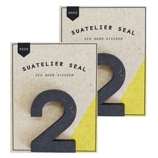 슈아뜰리에 1730 wood 55 x 70 mm 디자인 스티커, 2, 2개